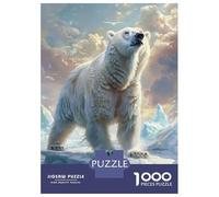 1000 Piece Jigsaw Puzzles for Adults Jigsaw Polar Bears Ice Puzzles for Adults Relax Games Birthday Present Christmas Birthday Gifts 38x26cm/1000pcs