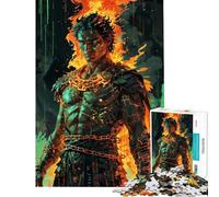 1000 Piece Jigsaw Puzzles for Adults Jigsaw Prometheus Ascendant︰ Forged in Divine Fire Adult Jigsaw Puzzle Hands-on Game Stress Reliever Christmas Birthday Gifts (Size 50x75cm)
