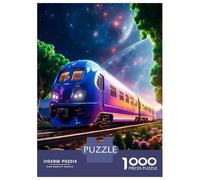 1000 Piece Jigsaw Puzzles for Adults Jigsaw Purple Station Puzzles for Adults Brain Teaser Game Enhance Memory Fun Activities at Home 38x26cm/1000pcs