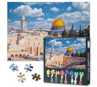 1000 Piece Jigsaw Puzzles for Adults Jigsaw Puzzle Game Visual Art Decor Jerusalem Temple Mount Mosque Picture Prints Posters Indoor Wall Art Holiday Surprise Puzzle Challenge 27.5x19.7 Inch
