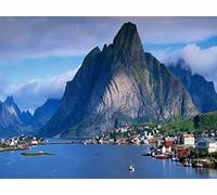 1000 Piece Jigsaw Puzzles for Adults Jigsaw Puzzles Challenging Game - Mountains rocks coast 75x50cm