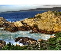 1000 Piece Jigsaw Puzzles for Adults Jigsaw Puzzles for Adults - Mountains rocks coast 75x50cm