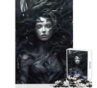 1000 Piece Jigsaw Puzzles for Adults Jigsaw Queen Of Darkness Toy Wall Decor Gift Birthday Impossible Game Fun Activities at Home Size 38x52cm