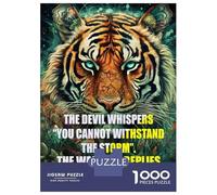1000 Piece Jigsaw Puzzles for Adults Jigsaw Quotes The Devil Whisper Jigsaw Puzzle Toy Wall Decor But Fun And Humorous Fun at Home Activities, 38x26cm/1000pcs