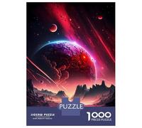 1000 Piece Jigsaw Puzzles for Adults Jigsaw Red Evil Stellar Horizon Puzzles for Adults Brain Teaser Game Enhance Memory Fun Activities at Home 38x26cm/1000pcs