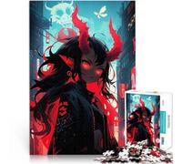 1000 Piece Jigsaw Puzzles for Adults Jigsaw Red-Eyed Demon Girl Analyse und Logik Einzigartige Wohndekoration und Geschenke38x26cm