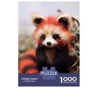 1000 Piece Jigsaw Puzzles for Adults Jigsaw Red Panda Furry Panda Bear Jigsaw Puzzle Toy Wall Decor But Fun And Humorous Fun at Home Activities, 38x26cm/1000pcs