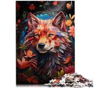 1000 Piece Jigsaw Puzzles for Adults Jigsaw Red Wolf Paradise puzzle wall decoration 26x38cm Enhance love between couples