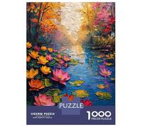 1000 Piece Jigsaw Puzzles for Adults Jigsaw Rivers Roses Sunset Puzzles for Adults Anti-Stress Toys But Fun And Humorous Challenging Game Gifts 52x38cm/1000pcs