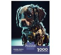 1000 Piece Jigsaw Puzzles for Adults Jigsaw Robotic Puppy Puzzles for Adults Relax Games Birthday Present Christmas Birthday Gifts 52x38cm/1000pcs