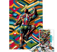 1000 Piece Jigsaw Puzzles for Adults Jigsaw Rock Climbing Wpap Pop Art Adult Jigsaw Relaxing Games Staycation Kill Time Fun at Home Activities, (Size 38x26cm)