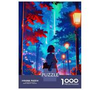 1000 Piece Jigsaw Puzzles for Adults Jigsaw Romantic Anime Girl Adult Puzzles Toy Wall Decor Presents for Women Christmas Birthday Gifts 70x50cm/1000pcs