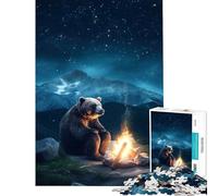 1000 Piece Jigsaw Puzzles for Adults Jigsaw Sad Grizzly Bear 1000 Jigsaw Puzzle Educational Toy Birthday Present Unique Birthday And Gifts (38x52cm)
