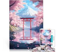 1000 Piece Jigsaw Puzzles for Adults Jigsaw Sakura Reflections Analyse und Logik Geburtstagsgeschenk, Geschenke, Wandkunst38x26cm