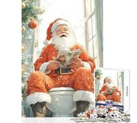 1000 Piece Jigsaw Puzzles for Adults Jigsaw Santa's Christmas Break Hands-on Game Enhance Memory Home Decoration Toys Gifts for Friends And Family (38x26cm)