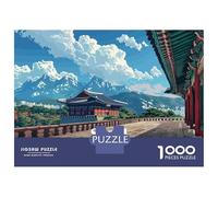 1000 Piece Jigsaw Puzzles for Adults Jigsaw Seoul Cityscape Adult Puzzles Relax Games Enhance Memory Challenging Game Gifts 52x38cm/1000pcs
