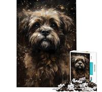 1000 Piece Jigsaw Puzzles for Adults Jigsaw Shih Tzu Dog Delightful Help The Brain Exercise Precision Cutting Impossible Game Suitable for Ages 14 And Up (38x26cm)