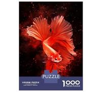 1000 Piece Jigsaw Puzzles for Adults Jigsaw Siamese Fighting Fish Teenager Puzzles Relaxing Games Hand Speed Race Christmas Birthday Gifts 38x26cm/1000pcs