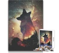 1000 Piece Jigsaw Puzzles for Adults Jigsaw Silhouette Galaxy Challenging Game Toys Difficult Challenge Gifts Ideas Size 38x26cm