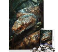 1000 Piece Jigsaw Puzzles for Adults Jigsaw Snakes Charm Puzzles for Teenagers Hand Speed Race for Birthday, Chrismas Christmas Birthday Gifts (50x75cm)