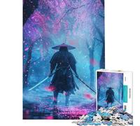 1000 Piece Jigsaw Puzzles for Adults Jigsaw Solitary Sakura Samurai Help The Brain Exercise Precision Cutting Impossible Game Suitable for Ages 14 And Up (50x75cm)