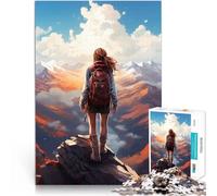 1000 Piece Jigsaw Puzzles for Adults Jigsaw Solitude Summit Girl Familienspaß Tolle Geschenke und Spielzeuge52x38cm