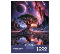 1000 Piece Jigsaw Puzzles for Adults Jigsaw Space Fantasy Landscape Jigsaw for Adults Relax Games Improve Memory Challenging Game Gifts 52x38cm/1000pcs