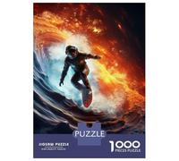 1000 Piece Jigsaw Puzzles for Adults Jigsaw Space Surfer Puzzles for Adults Anti-Stress Toys But Fun And Humorous Challenging Game Gifts 38x26cm/1000pcs