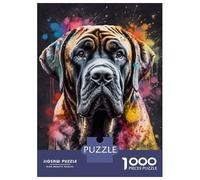 1000 Piece Jigsaw Puzzles for Adults Jigsaw Spanish Mastiff Painting Adult Puzzles Toy Wall Decor Presents for Women Christmas Birthday Gifts 38x26cm/1000pcs