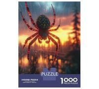 1000 Piece Jigsaw Puzzles for Adults Jigsaw Spider in Sunset View Adult Jigsaw Puzzle Toy Wall Decor A Work of Art Fun Activities at Home 52x38cm/1000pcs