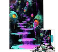 1000 Piece Jigsaw Puzzles for Adults Jigsaw Stairway to The Unknown Puzzles for Adults Brain Teaser Game Pattern Assembly Challenging Game Gifts (Size 38x52cm)