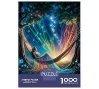 1000 Piece Jigsaw Puzzles for Adults Jigsaw Stargazing with Rainbow Jigsaws for Adults Toy Wall Decor Staycation Kill Time Unique Birthday And Xmas Gifts 70x50cm/1000pcs
