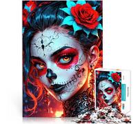 1000 Piece Jigsaw Puzzles for Adults Jigsaw Sugar Skull Catarina Train your brain and hands 38x52cm Secret Santa Gifts for 14+