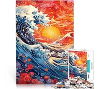 1000 Piece Jigsaw Puzzles for Adults Jigsaw sunset waves Help the brain exercise addictive toys to cultivate patience 38x52cm great gift for Age 14+
