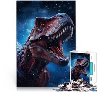 1000 Piece Jigsaw Puzzles for Adults Jigsaw T Rex Dinosaur Animal Made of cardboard for ages 14 and over Decompressing Intellectual Educational Toy great gift。size：26x38cm/10.24x14.96inch