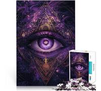 1000 Piece Jigsaw Puzzles for Adults Jigsaw The All Seeing Eye Lernspielzeug Wunschliste mit dem Weihnachtsmann38x26cm