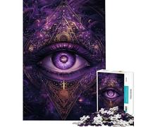 1000 Piece Jigsaw Puzzles for Adults Jigsaw The All Seeing Eye Teenager Puzzles Relax Games Home Decoration Fun Activities at Home (Size 38x52cm)
