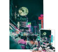 1000 Piece Jigsaw Puzzles for Adults Jigsaw The City Practical Game Toy Intellectual Game Art Work Gifts Birthday Present (Size 38x26cm)