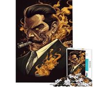 1000 Piece Jigsaw Puzzles for Adults Jigsaw The Infernal Gentleman for Birthday, Chrismas For Family Fun Home Decoration Toys Suitable for Ages 14 And Up (50x75cm)