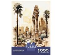 1000 Piece Jigsaw Puzzles for Adults Jigsaw The Karnak Temple Egypt Puzzles for Adults Relax Games Birthday Present Christmas Birthday Gifts 70x50cm/1000pcs