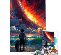 1000 Piece Jigsaw Puzzles for Adults Jigsaw The Last Sunset Jigsaw Puzzle 1000 Home Decoration Toys Presents for Women Gifts for Friends And Family (50x75cm)