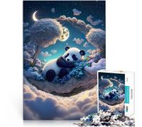 1000 Piece Jigsaw Puzzles for Adults Jigsaw The Mystic Panda Schwierig Schwer Geburtstagsgeschenk, Geschenke52x38cm