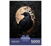 1000 Piece Jigsaw Puzzles for Adults Jigsaw The Obsidian Crow Jigsaws for Adults Toy Wall Decor Staycation Kill Time Unique Birthday And Xmas Gifts 38x26cm/1000pcs