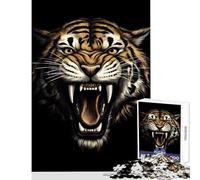 1000 Piece Jigsaw Puzzles for Adults Jigsaw The Roared Tiger Toy Wall Decor Gift Birthday Impossible Game Fun Activities at Home Size 50x75cm