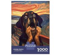 1000 Piece Jigsaw Puzzles for Adults Jigsaw The Scream of Dog Puzzles for Adults Brain Teaser Game Enhance Memory Fun Activities at Home 38x26cm/1000pcs