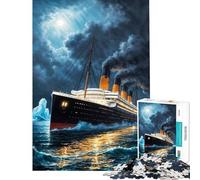1000 Piece Jigsaw Puzzles for Adults Jigsaw The Titanic for Educational Game Challenge Toy Practical Game Stress Reliever Funny Gifts (Size 38x52cm)