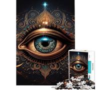 1000 Piece Jigsaw Puzzles for Adults Jigsaw Third Eye Perception Puzzles for Adults Brain Teaser Game Pattern Assembly Challenging Game Gifts (Size 38x52cm)