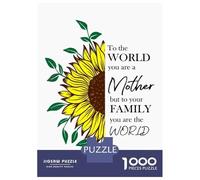 1000 Piece Jigsaw Puzzles for Adults Jigsaw to The World You Are A Mom Jigsaw Puzzle Toy Wall Decor But Fun And Humorous Fun at Home Activities, 52x38cm/1000pcs