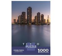 1000 Piece Jigsaw Puzzles for Adults Jigsaw Tokyo City Puzzles for Adults Brain Teaser Game Enhance Memory Fun Activities at Home 52x38cm/1000pcs