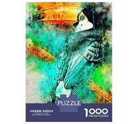 1000 Piece Jigsaw Puzzles for Adults Jigsaw Toucan Birds Adult Jigsaw Puzzle Hands-on Game Perfect Decoration Challenging Game Gifts 52x38cm/1000pcs